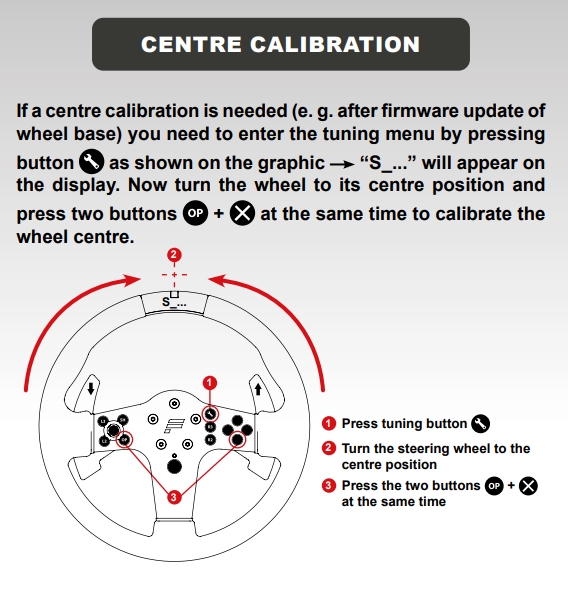 Fanatec CSL Elite Centre Calibration