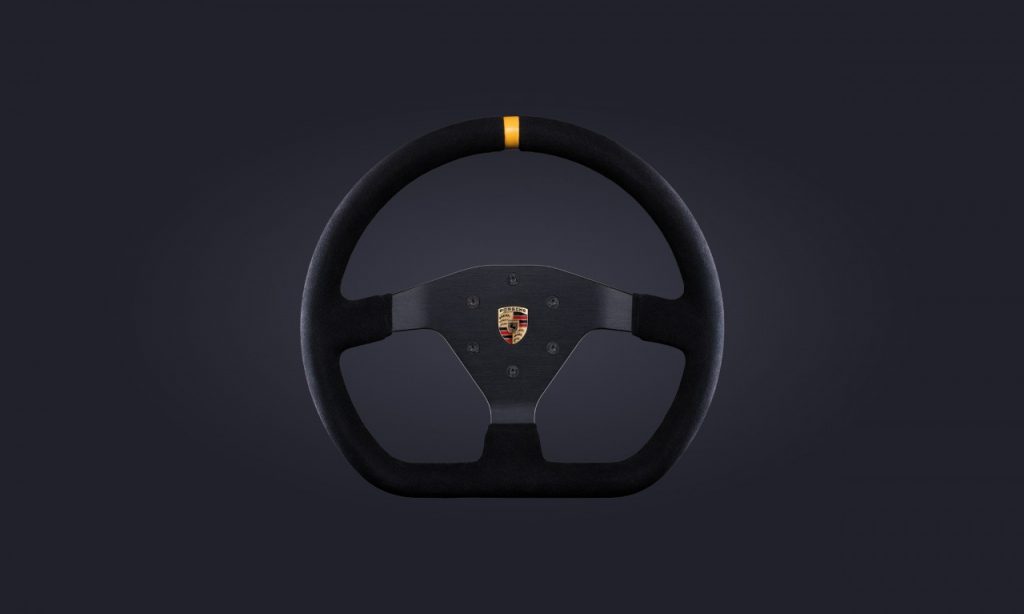 Podium Steering Wheel Porsche 911 GT3 R Suede Podium Steering Wheel Porsche 911 GT3 R Suede
